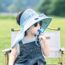兒童夏季帶風扇遮陽帽 天藍星球小熊造型 均碼, 星球小熊天藍