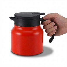 대용량 316 스텐 보온 주전자 보온 티포트, 오렌지, 1세트, 1L