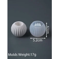 호환 대형 크리스마스 양초 용기 실리콘 몰드 DIY 릴리프 눈꽃 콘크리트 원형 볼 몰드 화분 보관함 석고 공, 01 small