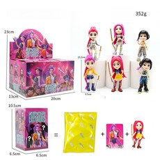 헌트리스 여성단 상품 K-Pop 피규어 모델 블라인드 박스 트렌디 토이 장식품, 6명의 헌터 소녀단 [블라인드 박스 분해 조립]