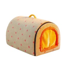 可拆洗保暖寵物窩 柔軟寵物屋, 青色, 1個