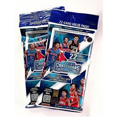 115453 (2) 2023-24 Panini CON 온tenders BASKET 바스켓BALL 볼 22 카드 점보 밸류 팩 - 2팩 농구 44장