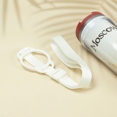목걸이 물통 실리콘 텀블러 스트랩 끈 화이트, 1개, 상세페이지 참조