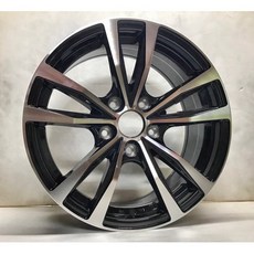 FK鋁圈 16吋 5/114.3 NF999 亮黑底車面鋁圈，時尚輕量化設計，多款車型適用, 1個