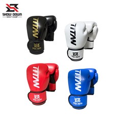 쇼다운 타이탄 트레이닝 글러브 복싱 권투 MMA 글러브, 1개, 블루
