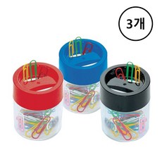 자석 크립통 클립통 (랜덤색상), 3개