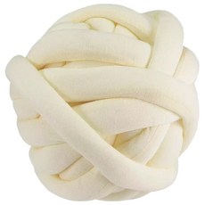 자이언트얀 핑거니팅 가방 뜨개실 1kg, 아이보리, 1개