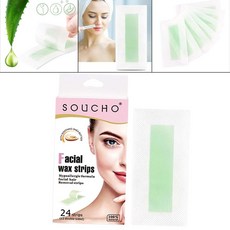 24개 제모 스트립 왁싱 키트 얼굴