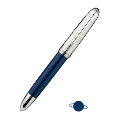 HONGDIAN CA35 만년필 항공 우주 군사 산업 한정판 펜 롱 나이프 비즈니스 학생 쓰기 선물, 02 EF(0.38mm), 01 Blue(CA35)