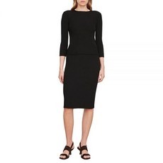 빈스 Vince 여성용 골지 보트 Nk 블랙.