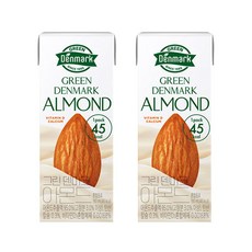 그린덴마크 비건 오트 밀크 식사대용 저칼로리 마시는 식물성 단백질 아침 아몬드 190ml 2개