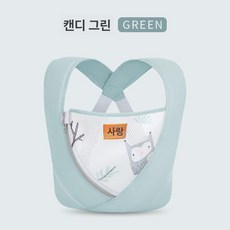 위크앤픽 아기띠대여 아기띠 신생아용품 휴대용, 1개, 캔디그린