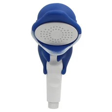 흡입 컵이 달린 귀여운 동물 샤워헤드 휴대용 깍지 어린이 목욕 절약 스프링클러 액세서리, 06 whale