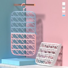 키밍 다용도 건조대 접이식 양말 빨래 행거 양말걸이, 핑크블루, 본상품선택