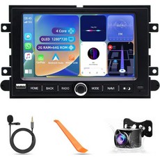F150 F250 F350 퓨전 머스탱 이스케이프 안드로이드 13 무선 카플레이자동거울 링크 7인치 HD 터치스크린 라디오 블루투스 GPS 내비게이션 2.4용 2G64G 카 스, F150 F250 F350 퓨전 머스탱 이스케이프 안드