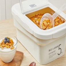 씨밀렉스 라이스 키퍼 계량컵 제습제 5kg, 아이보리(캡) + 투명(바디), 1개