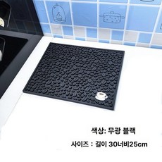 주방 바매트 홈바 매트 바테이블 조리대 정리용 카운터, 매트텍스처 블랙 30x25cm