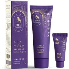 AURA 光彩護汝髮霜, 1個, 深咖啡色, 75g+3g