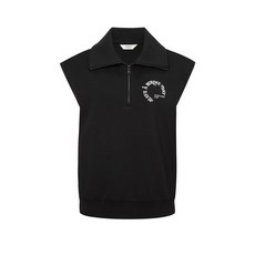 골프 여성 간절기필수템 블랙 하프집 저지 베스트-301213