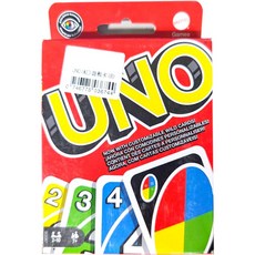 枕頭山 正版UNO遊戲卡 撲克牌 桌遊 過年節慶聚會, 紅色, 1個