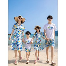 臺灣熱銷 新款親子裝高端一家三口夏裝沙灘裙親子母女連衣裙適閤拍照洋氣