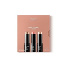 KIKO Milano 컨투어링 페이스 세트 01 메이크업 키트 3개 스틱: 블러시 하이라이트 컨투어 236716, 1