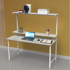 썬라이프 F3입식 900 2단선반 학생 게이밍 DIY 철제 컴퓨터책상, 900워시