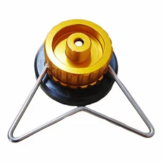 브래킷이있는 부탄 어댑터 야외 가스 변환 조인트 캠핑 스토브 나사 밸브 출력 노즐 병, 1pcs