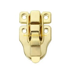 래치 잠금 장치 골동품 장식 나무 상자, 색상: 2. gold, 1개