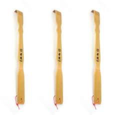 이음모음 옛날 대나무 효자손 세트, 3개, 프리미엄 우드색상