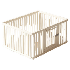 極簡多功能安全圍欄/寵物圍欄/置物架 (食品級材質), 米白, 1個