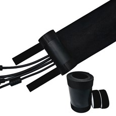 전선몰딩 전선가리개 다용도 사무실 선정리 쫄대 벨크로타입, 블랙, 1개