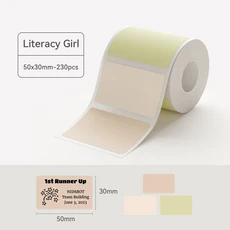 3 롤 NI B21 B3S B1 B31 열 라벨 의류 자체 접착 태그 방수 스마트 오 포켓 프린터, Girl50x30--3rolls