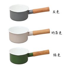 Noda Horo 野田琺瑯 Couleur系列 牛奶鍋, 1個, 奶茶色