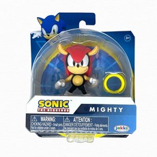 Sonic The Hedgehog 디럭스 버전 마이티 6.4cm(2.5인치) SEGA 링 피규어 포함 130458