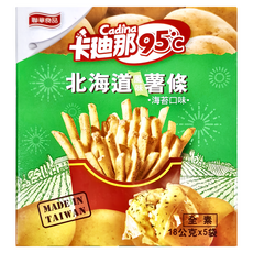 Cadina 卡迪那 95度c 北海道風味薯條 海苔口味, 90g, 1包
