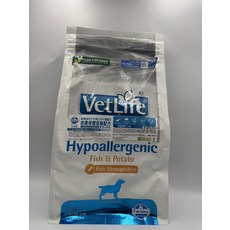 Vet Life 法米納 VD14 低敏 魚肉 馬鈴薯 犬糧 2kg 皮膚保健 腸胃敏感 單一蛋白 無麩質, 1個