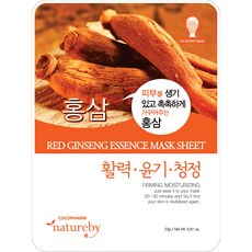 네이처바이 에센스 마스크팩 홍삼, 1개입, 50개