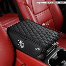 팔걸이 쿠션 레스트 매트 자동차 상자 Morris Garages MG ZS 6 mg3 건담 350 부품 TF 헥터 액세서리, 01 Big black MG
