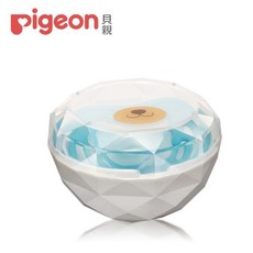 Pigeon貝親 安撫奶嘴收納盒 閃鑽熊 (奶嘴防塵盒/外出收納), 1個