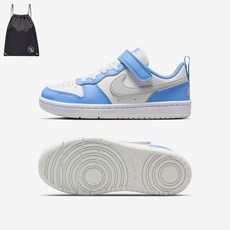 나이키 리틀키즈 버로우 리크 클래식 벨크로 운동화 화이트스카이 (PGN짐쌕가방 지급)