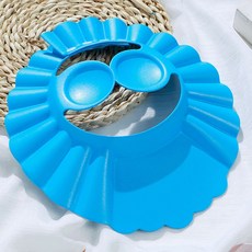 PS樂 兒童浴帽 洗頭神器 護耳可調節洗髮帽 洗澡帽, 1個, 隨機