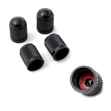 시크리트몰 자동차 타이어 밸브캡 타이어캡 공기캡 공용, 블랙, 4개