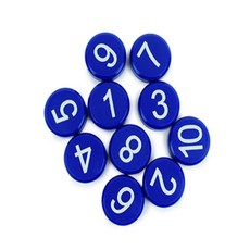 더번지 숫자 자석 컬러숫자자석스티커, 초록