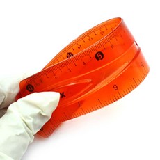 휘어지는 20센치 고무자 구부러지는자