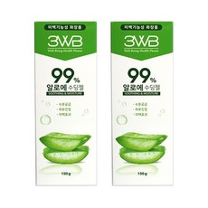 예쁜얼굴 알로에베라 99% 수딩젤 150ml/피부진정 미백, 150g, 2개
