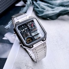 CITIZEN 星辰 80年代復古新時尚 ANA-DIGI TEMP 雙顯錶 JG2126-69E 膠卷黑 原廠公司貨