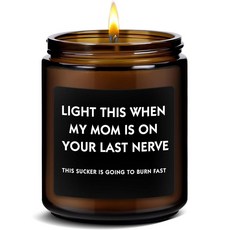 아빠를 위한 최고의 선물 딸 아들이 주는 재미있는 크리스마스 아버지의 날 생일 새로운 아빠 남성 아버지 선물 라벤더 향초, MOM-FAST