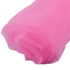 Organza 패브릭 웨딩 생일 아치 장식 DIY 바느질 홈 식탁보 커튼 크리스탈 Tulle 롤 Sheer Gauze Cloth, [04] Pink, [03] 90cm x 280cm, 1개