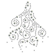 의류리폼 핫픽스 모티브 paisley-001_Silver 핫픽스 의류리폼 핫픽스모티브 반짝이스티커 DIY+커머스연구소Shop, 빠른배송